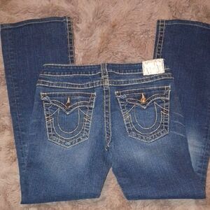 True Religion Dark Blue Boot Cut Jeans